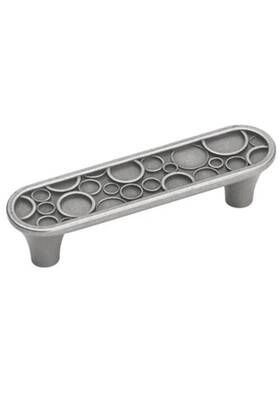 Amerock Bp26114-wn Weathered Nickel 4 In Oblong Handle Pulls Circles Lot Of 10