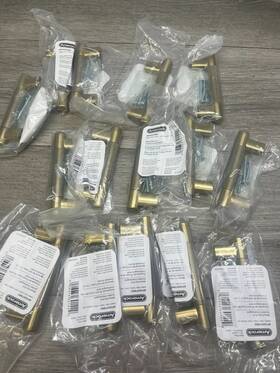 Bp36557bbz Amerock 15 Pack Bronx 3-3/4 Inch C/c Bar Cabinet Pulls Golden Champagne