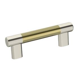 Bp36557pnbbz Amerock 12 Cabinet Pull Polished Nickel/golden Champagne 3-3/4 Inch C2c