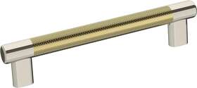 Bp36559pnbbz Amerock New Cabinet Pull Polished Nickel/golden Champagne 6-5/16 Inch 160 Mm