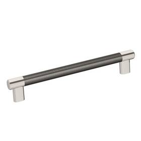 Bp36562pngm Amerock Cabinet Pull Polished Nickel/gunmetal 8 Inch 203 Mm Centertocenter Esqui