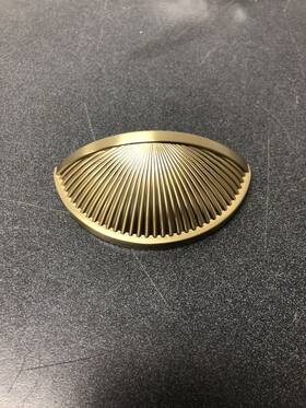 Bp36615bbz Amerock Sea Grass 3 Inch Center Cup Cabinet Pull - Golden Champagne
