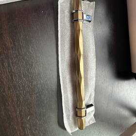 Bp36650bbz26 Amerock Center-center Pull Golden Champagne/polished Chrome 1c London 6 5/16 Inch