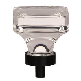 Bp36653cbbr Amerock Cabinet Knob Clear/black Bronze 1-3/8 Inch 35 Mm Length Glacio 1