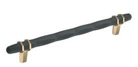 Bp36663bbrbbz Amerock London 8 Inch C To Bar Cabinet Pull - Black / Gold Champagne