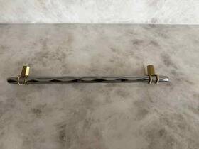 Bp36664bcrbbz Amerock London Collection 10-1/16 Inch Pull Black Chrome/golden Cham