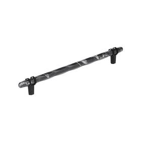 Bp36664mbkbbr Amerock Carrione 10-1/16 Inch 256mm Center-to-center Marble Black/black Bronze Cabine