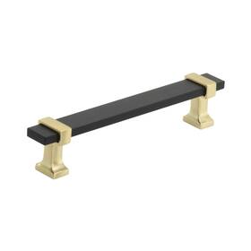 Bp36682bmbbgl Amerock Cabinet Pull Brushed Matte Black/brushed Gold 5-1/16 Inch 128