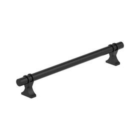 Bp36697mb Amerock Davenport 12 Inch 305mm Center-to-center Matte Black Appliance Pull