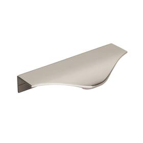 Bp36743pn Amerock Cabinet Edge Pull Polished Nickel 4-3/16 Inch 106 Mm Center To