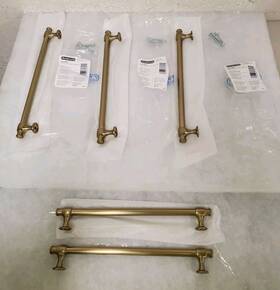 Bp36769bbz Amerock 5 Winsome 8-13/16 Inch Golden Champagne Cabinet Bar Pull Pre-owned