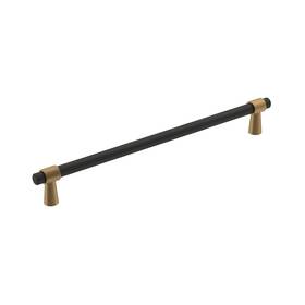Bp36861fbcz Amerock Cabinet Pull Matte Black/champagne Bronze 8-13/16 Inch 224 Mm Center-