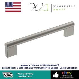 Bp36914g10 Amerock Cabinet Pull Satin Nickel 6-5/16 Inch 160 Mm