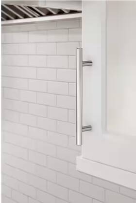 Bp3724226 Amerock 10 Pk Hollow Bar Cabinet Pull 5-1/16 Inch Ctc Polished Chrome