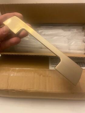 Bp37301cz Amerock New 20pc Angle 7 Inch Handle Cabinet Gold Champagne Bronze
