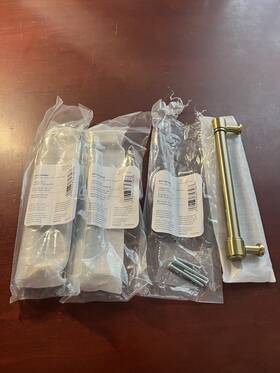 Amerock Bp37465bbz Lot Of 3 Faircrest 6-5/16 Inch Smooth Pull Golden Champagne Read