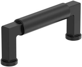 Bp37482mb Amerock Bp37482 Balon 3 Inch Center To Smooth Handle Cabinet - Black