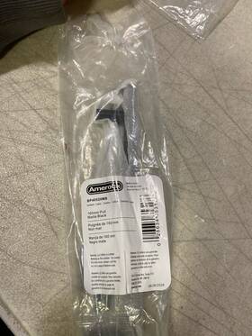 Bp37607mb Amerock Thoreau Matte Black 10-1/16 Inch Pull Cabinet Backplate