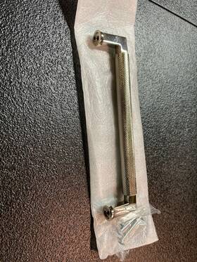 Bp37625pn Amerock Balata 6-5/16 Inch Knurled Cabinet Pull - Polished Nickel