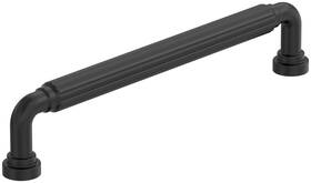 Amerock Bp37704mb Bp37704 Cowrie 6-5/16 Inch Center To Fluted Handle - Black