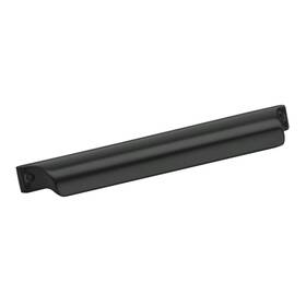 Bp4523160mb Amerock Kitchen Cabinet Cup Pull Matte Black 6-5/16 In 160 Mm Center-to-cente