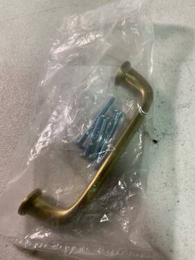 Bp53702bbz Amerock Kane 3-3/4 Inch Cabinet Pull - Golden Champagne