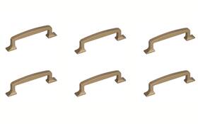 Bp53720bbz Amerock 6 Westerly 3-3/4 Inch Center Handle Cabinet Pull Golden Champagne
