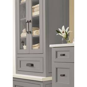 Bp55319-cbz Amerock Highland Ridge Black Bronze 5 Inch 128mm Pull Handle Cabinet 10-pack
