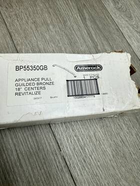 Bp55350gb Amerock Revitalize 18 Inch C To Appliance Pull Gilded Bronze Read