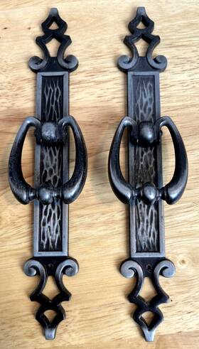Bp171-as Amerock Bp638-ae 2 Madeira Antique Silver Furniture Ring Pull Backplate Vtg