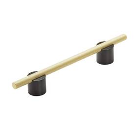 Bp7414128mbmg Amerock Cabinet Pull Matte Black/matte Gold 5-1/16 Inch 128 Mm Center