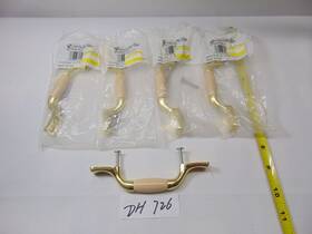 Bp76240-al3 Amerock Bp76240-wb Royal Family Brass Ceramic 3 Inch Ctc Cabinet Pull Lot Of 5