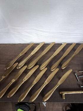 Bp9331-r1 Amerock 13 C-9331-1 Regency Brass 3ftft Knife Cabinet Bar Pull Handle Utensilftz