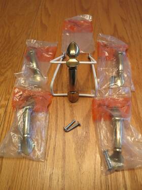 Bp982-r1 Amerock Vintage Lot Of 5 Drawer Pulls Cabinet Door Pull Handle Usa Nos