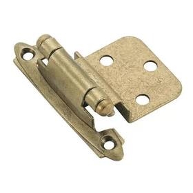 Bpr3428bb Amerock 10 Pairs Burnished Brass 3/8 Inch Self-closing Cabinet Inset Hinge