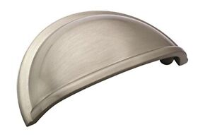 Amerock Cabinet Cup Pull Satin Nickel 3 Inch 76 Mm Center To