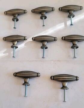55230 Amerock Corp Lot Of 8 Cabinet Knob Blythe Weathered Nickel Handle 2 5/8 In
