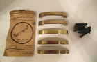 Eo494-3 Amerock Brass Vintage 5 Drawer Nos Pulls Work Polished Marine Cabinet