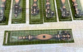T-715-ac Amerock T-715 13 Colonnade Antique Copper Furniture Key And Backplate Pulls Nos