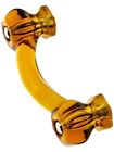 Amp-1 Eclectic Cabinet Knobs Decor Amber Depression Glass Drawer 0744904799546