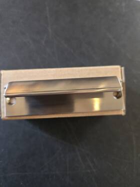 Andersen 1642922 Metal Cabinet Handle Pull Polished Silver 4 In Modern