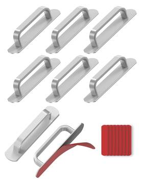 B0fd74mcmz Anobeyi 5.7 Inch Self-adhesive Cabinet Handle Aluminum Stick-on Sliding Barn Doo