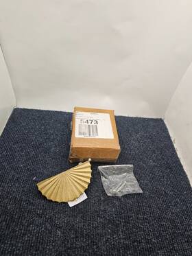 63355473 Anthropologie Qty 2 Lucille Fluted Kitchen Handle Brass 3 Inch Accessory