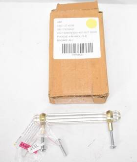 79758421 Anthropologie Phoebe Handle Brushed Bronze Finish W Clear Bar