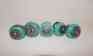 Lotof5 Anthropologie Knobs Sea Green Hardware Pulls Ceramic Turquoise