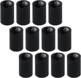 Wq23089 Antrader 12pcs Silicone Protector For Cabinet Handle Round Door Black