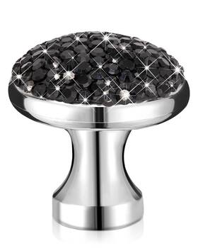 Yls2-b4 Aooso 4 Pack Bling Cabinet Knobs 1-1/5 Inch 30mm Round Crystal Diamond Decoratio