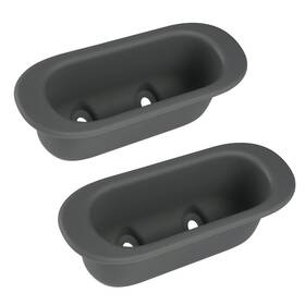 Apperfit 767461846386 Interior Door Pull Handle Pair Compatible With Select 2 Pcs Gray