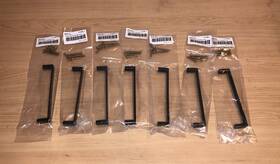 P115bl-1 Ariel Lot Matte Black Qty 7 Bristol 5-inch Inch Handle Cabinet Pull