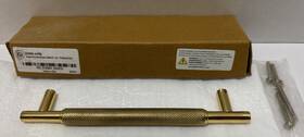 Eh6351.6.pbs Arles Knurled Brass Cabinet Pull Polished Signature 7-3/8 Inch Center 6